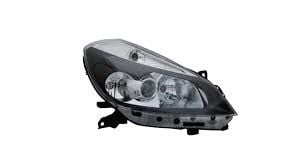 Clio 3-III Sağ Ön Far Lambası (Mercekli) Siyah (2004-2008) 260100822R-7701061076 -Depo