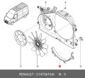 Master 3-III Fan Motor Alt Parçası 2.3 Dci M9T (2010-2020) 214756164R -Renault Mais