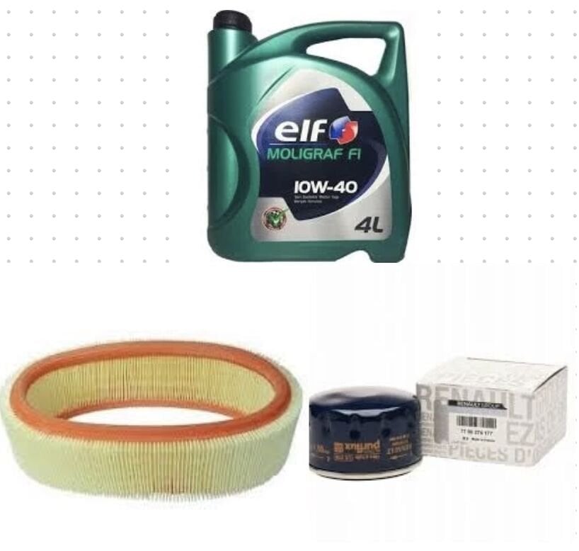 Clio 2-II Symbol Thalia Filtre Bakım Seti 1.4 8V K7J (1998-2012) (Yağ+Hava+Polen Filtre)