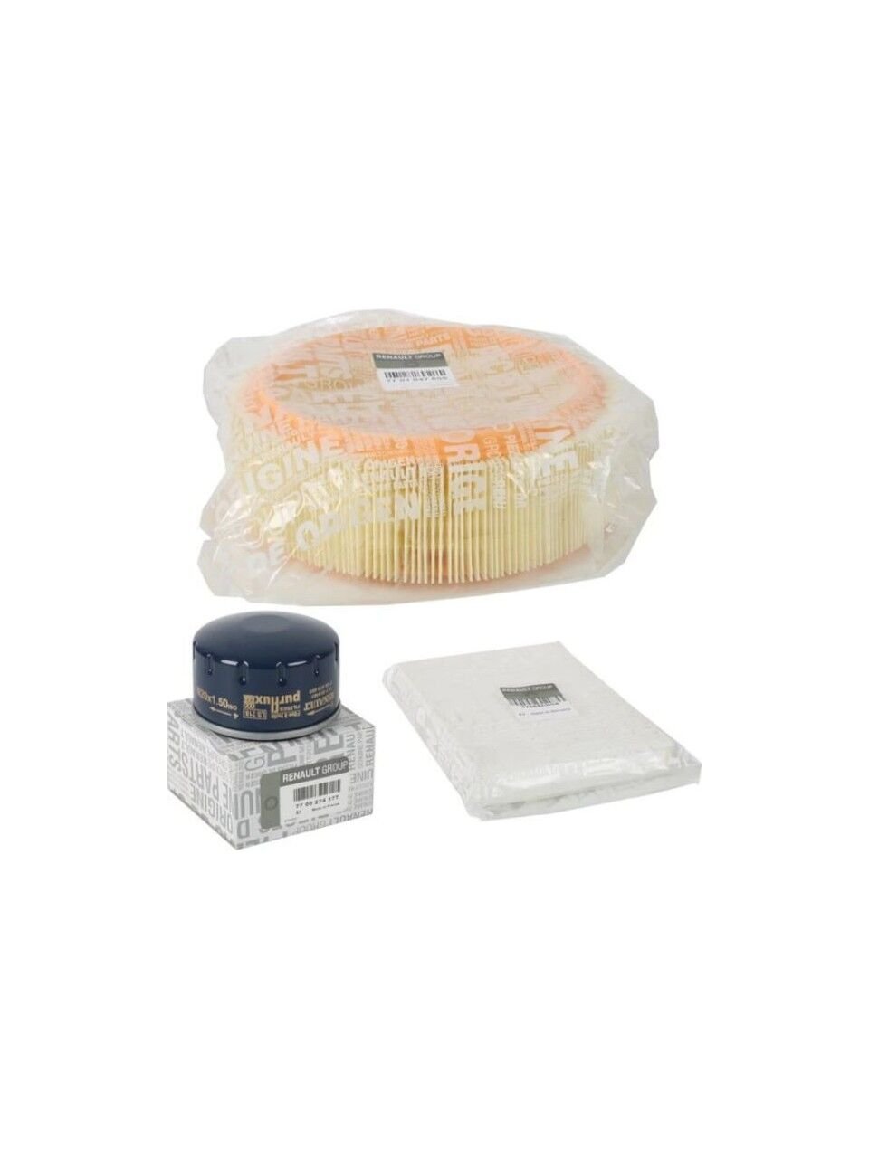 Clio 2-II Symbol Thalia Filtre Bakım Seti 1.4 8V K7J (1998-2012) (Yağ+Hava+Polen Filtre)