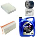Clio 4-IV Captur 1-I Yağ Bakım Seti 1.5 Dci K9K (2013-2020)(Motor Yağı +Yağ+Hava+Polen Filtre)