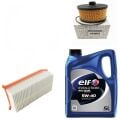 Clio 4-IV Captur 1-I Yağ Bakım Seti 0.9 Tce H4B-1.2 Tce H5F (13-20)Motor Yağı+Yağ +Hava Filtre