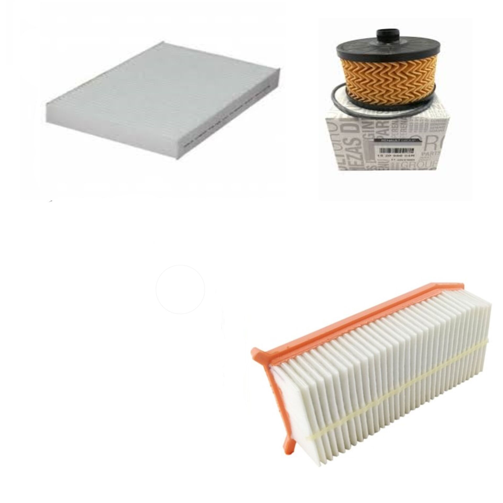 Clio 4-IV Captur 1-I Filtre Bakım Seti 0.9 Tce H4B-1.2 Tce H5F (2013-2020)(Yağ+Hava +Polen Filtre