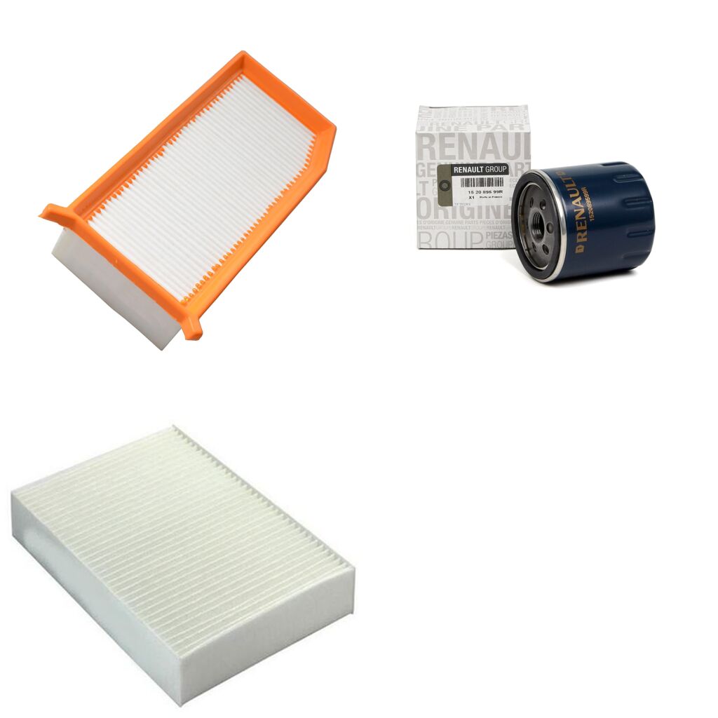 Duster 1-I Filtre Bakım Seti 1.5 Dci K9K (2013-2017) (Yağ+ Hava + Polen Filtre)