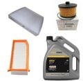Logan Sandero 2-II Yağ Bakım Seti 0.9 Tce H4B-1.2 Tce H5F(13-20)Motor Yağı+Yağ+Hava+Polen Filtre