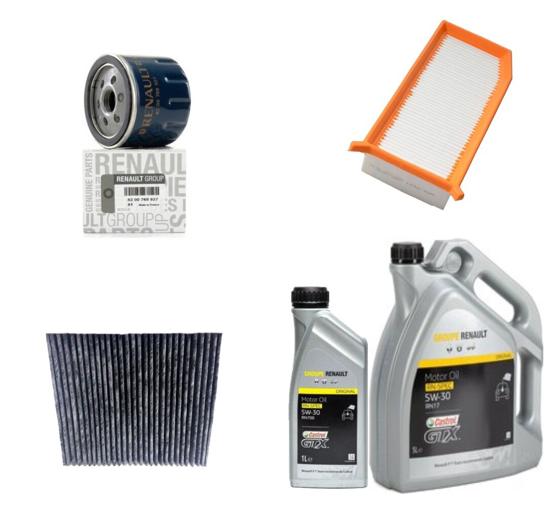 Logan 2-II Sandero 2-II Yağ Bakım Seti 1.5 Dci K9K (2013-2020)(Motor Yağı+Yağ+Hava+Polen Filtre)