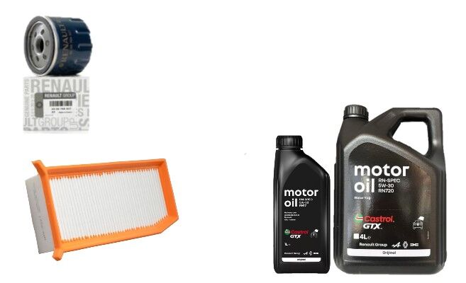 Logan 2-II Sandero 2-II Yağ Bakım Seti 1.5 Dci K9K (2013-2020)(Motor Yağı+Yağ+ Hava Filtre)