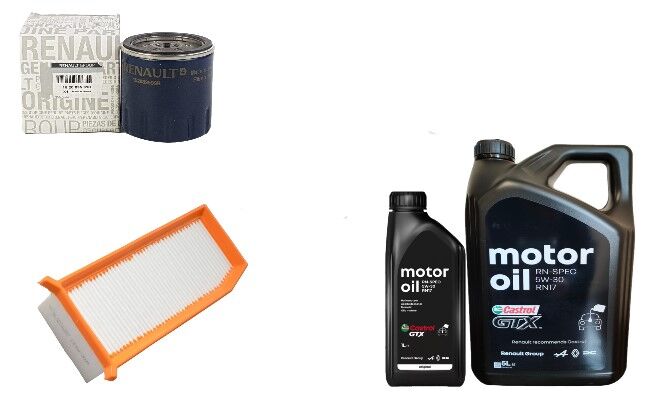 Duster 1-I Yağ Bakım Seti 1.5 Dci K9K (2013-2017)(Motor Yağı+Yağ+ Hava Filtre)