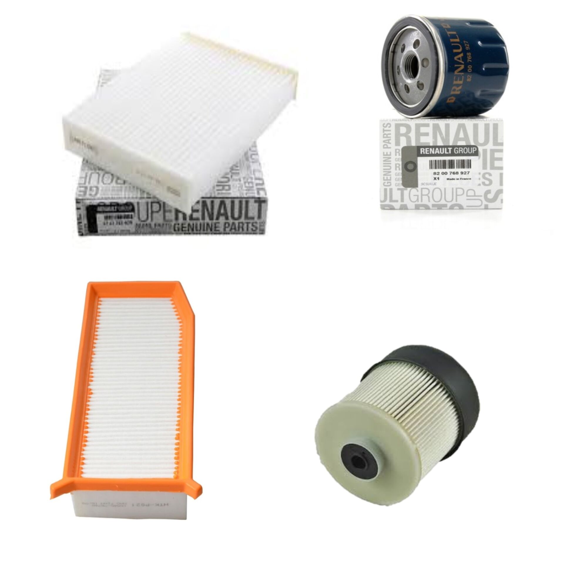 Lodgy Dokker Filtre Bakım Seti 1.5 Dci K9K (2013-2020) (Yağ+Hava+Polen+Mazot Filtre)