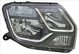 260105828R DACIA Duster Duster 1-I Sağ Far Lambası (2013-2017) İçi Siyah Nikelajlı 260105828R - Renault Mais OEM 260105828R Oto Mavili