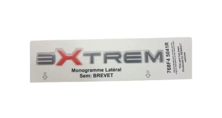 Kango 3-III Arka Bagaj Kapak Extrem Monogram Yazısı 768F45041R - Renault Mais