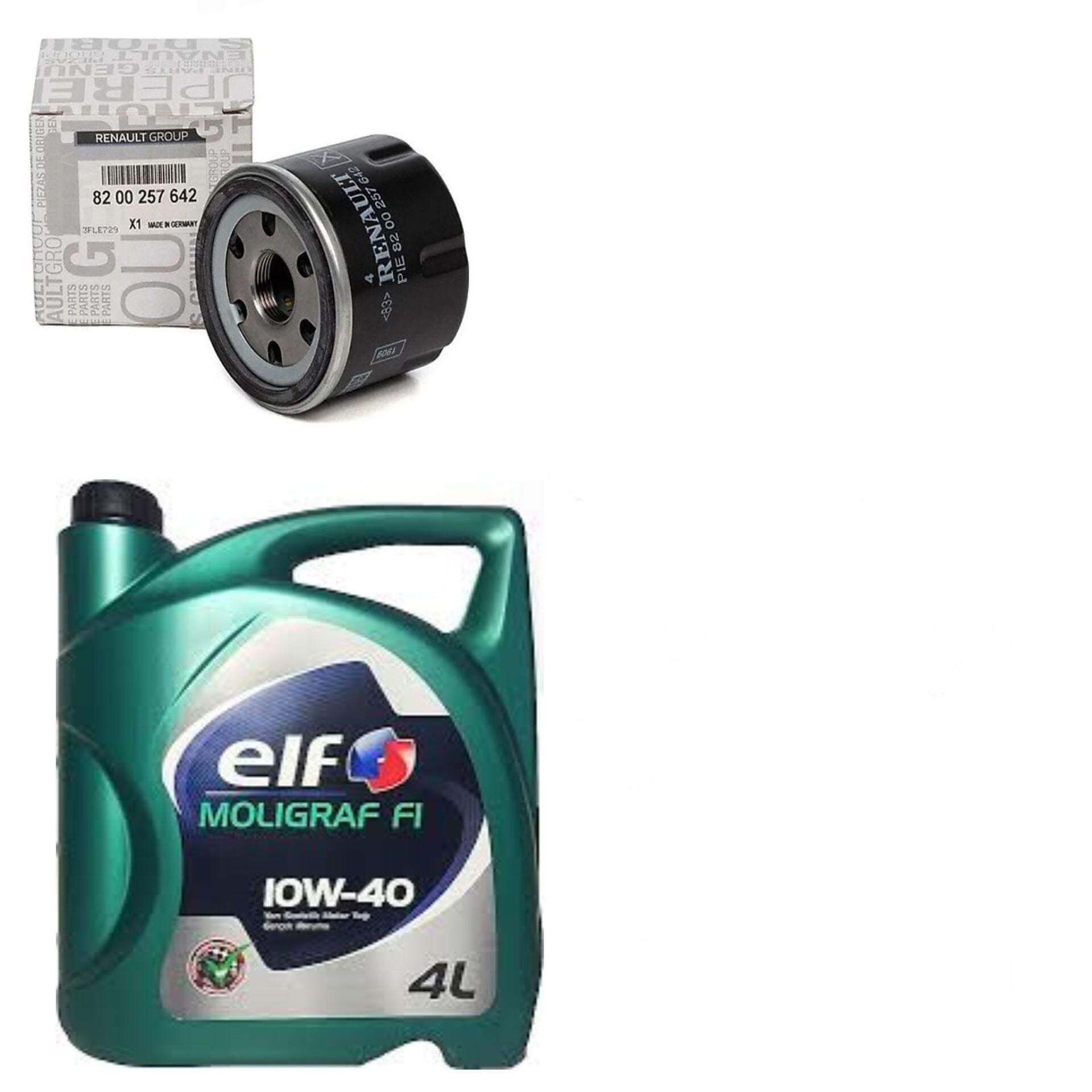 Clio 3-III Modus Yağ Bakım Seti 1.2 16V D4F (2003-2012)(Motor Yağı+Yağ Filtre)