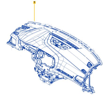 681008393R RENAULT Megane Megane 4-IV Torpido (Ön Gögüs) 681008393R -Renault Mais OEM 681008393R Oto Mavili