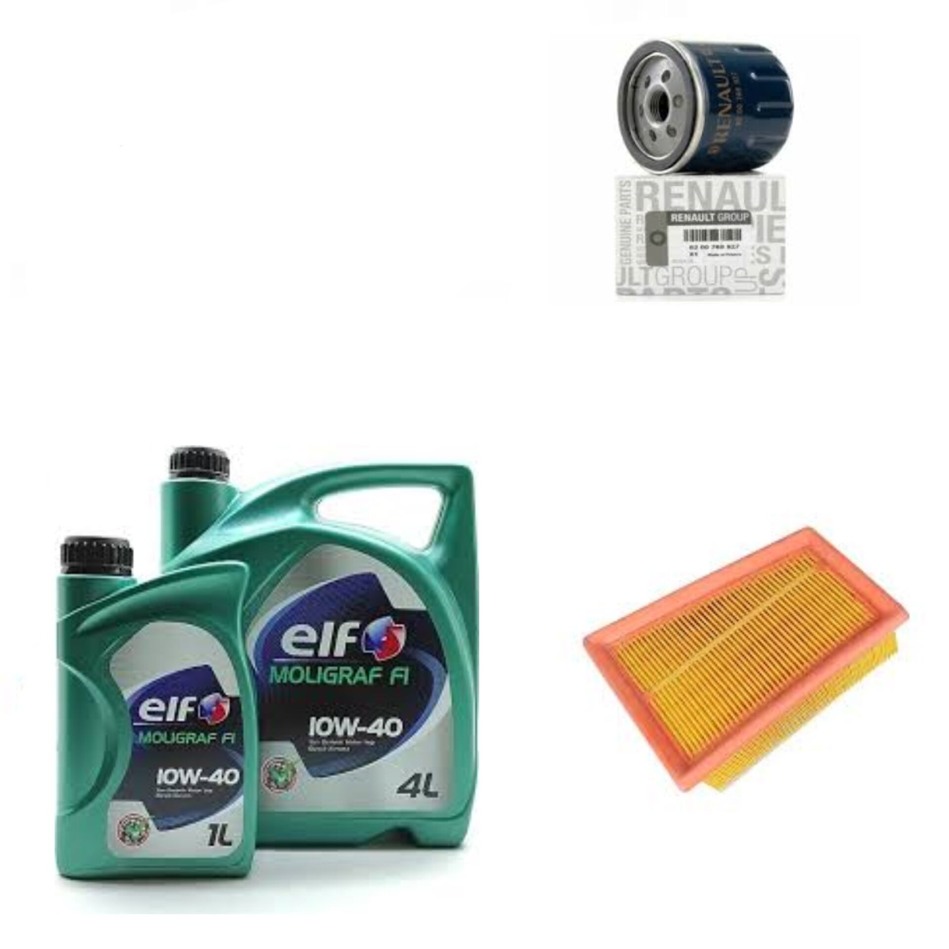 Clio 3-III Modus Yağ Bakım Seti 1.4-1.6 16V K4J-K4M (2003-2012)(Motor Yağı+Yağ +Hava Filtre)