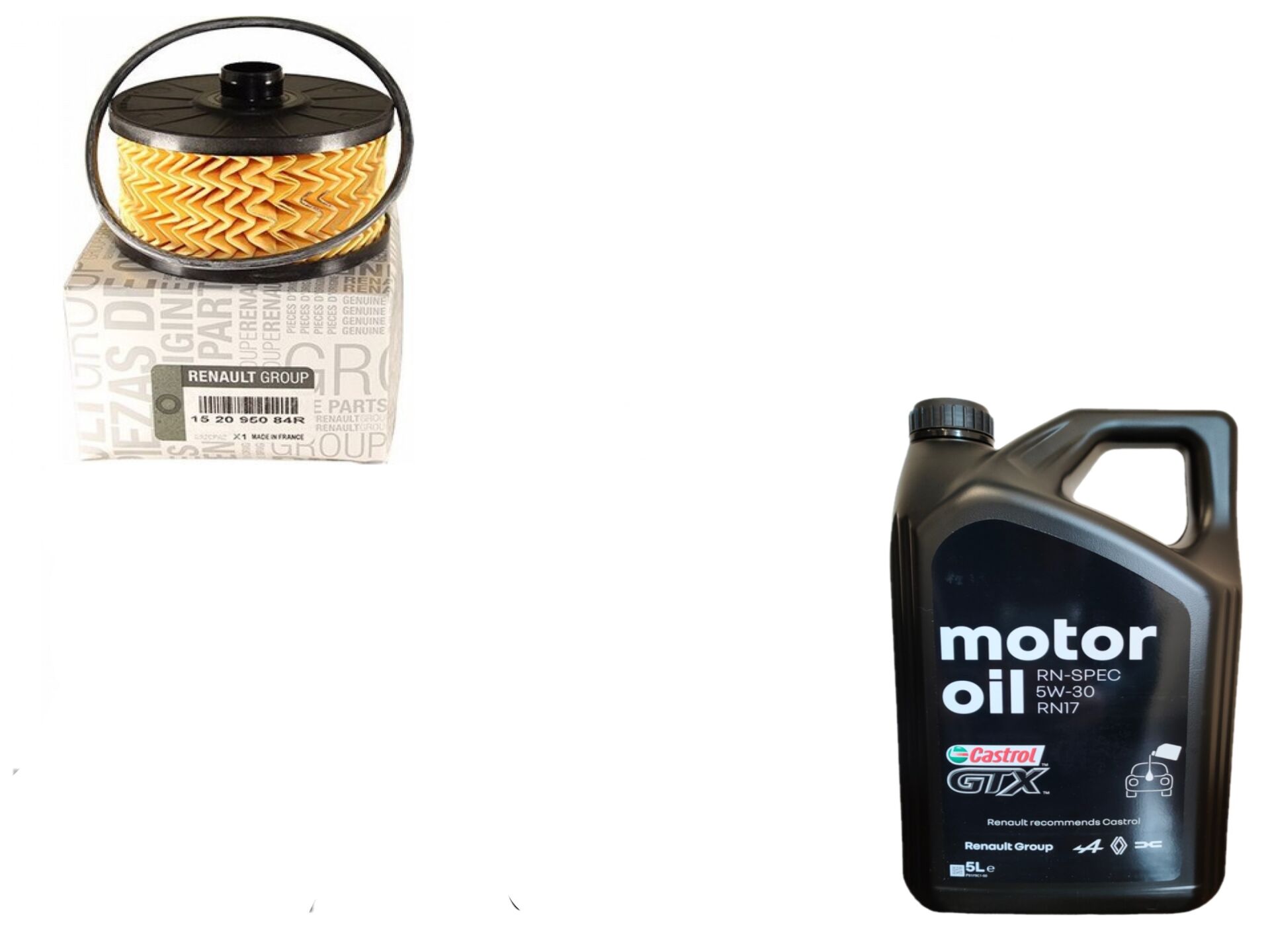 Clio 5-V Captur 2-II Yağ Bakım Seti 1.0 Tce H4D 2020-> (Motor Yağı+Yağ Filtre)