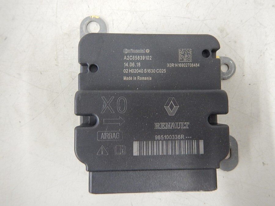 985100336R DACIA Duster Duster 1-I Hava Yastık Airbag Beyni (2009-2017) 985100336R -Orjinal Yedek Parça OEM 985100336R Oto Mavili