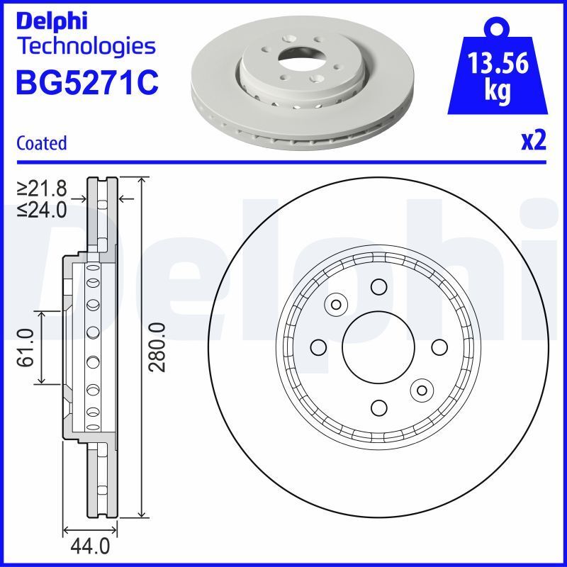 402065616R DACIA Jogger Jogger Ön Fren Diski (Adet) 2021-> 402065616R -Delphi OEM 402065616R Oto Mavili