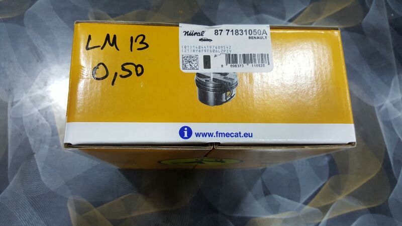 8771831100 RENAULT Megane Megane 2-II Clio 3-III Modus Piston Sekman 1 mm Euro3 (Adet) 1.5 Dci K9K 8771831100 -Goetze OEM 8771831100 Oto Mavili