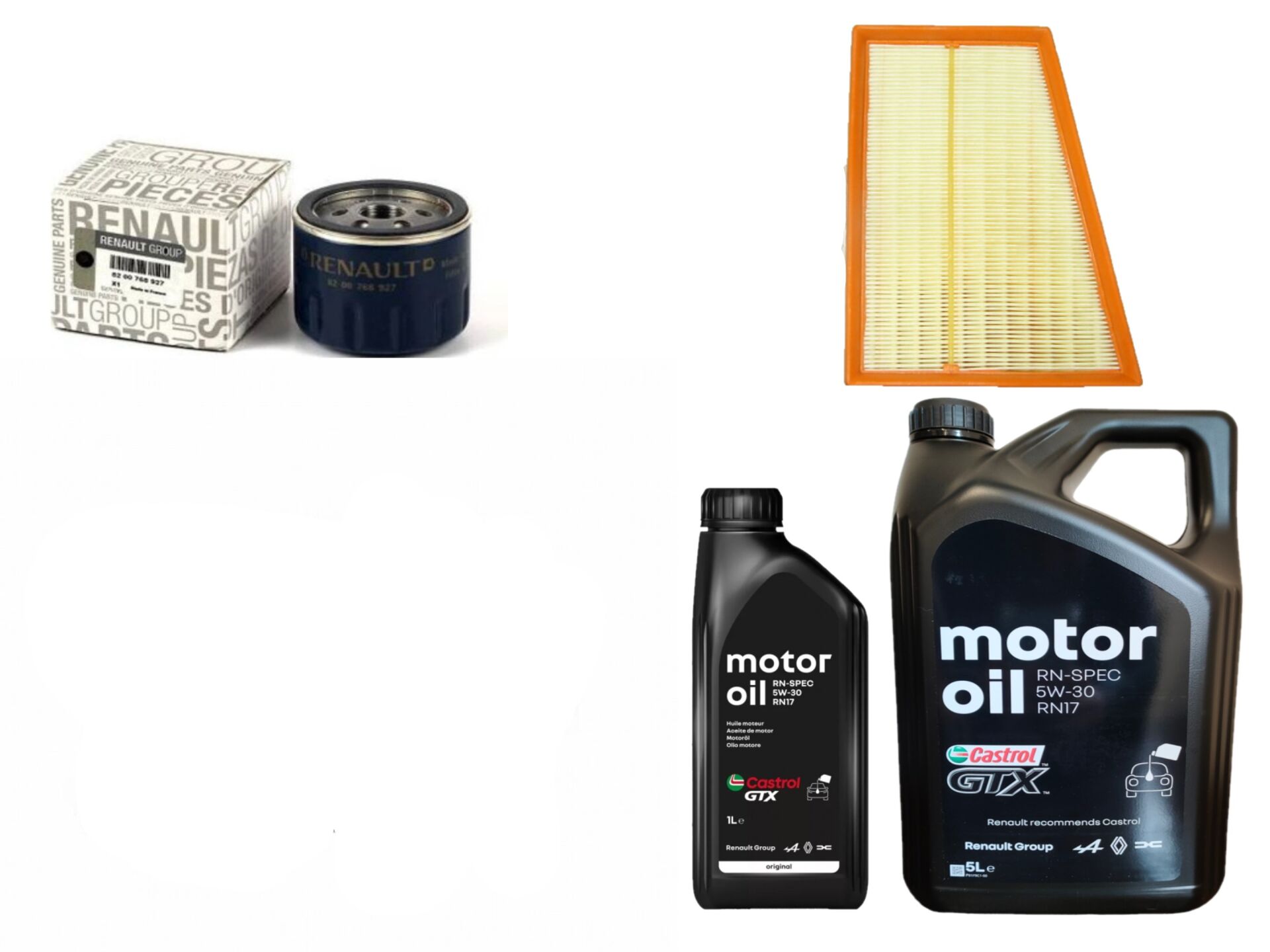 Kangoo 3-III Yağ Bakım Seti 1.5 Dci K9K  (2013-2020) (Motor Yağı+Yağ+ Hava Filtre )