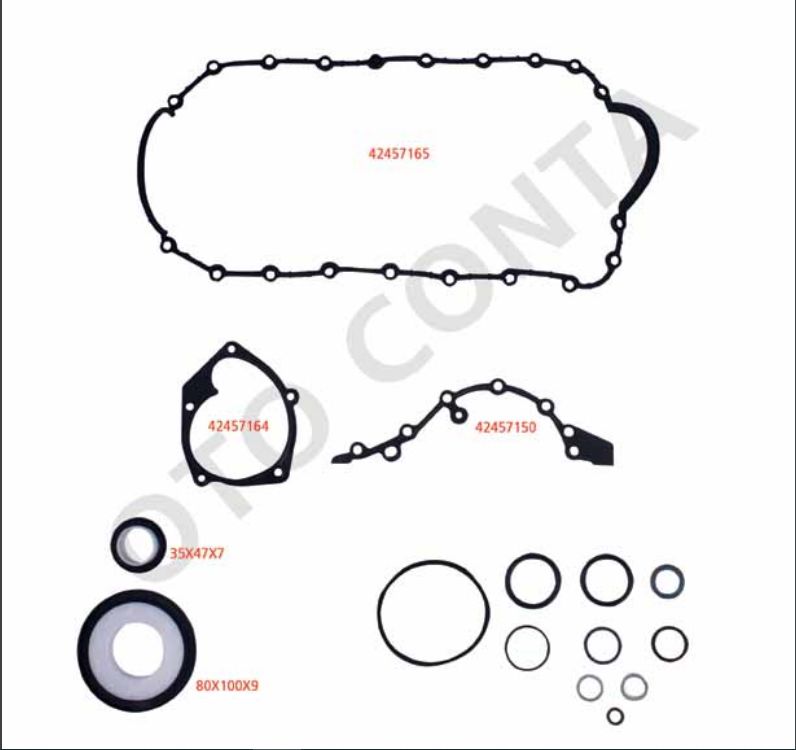 42457104 RENAULT Megane Megane 2-II Clio 2-II Kango 2-II Motor ALT Conta Takımı SKT Keçeli 1.5 Dci K9K 42457104 -Royal OEM 42457104 Oto Mavili