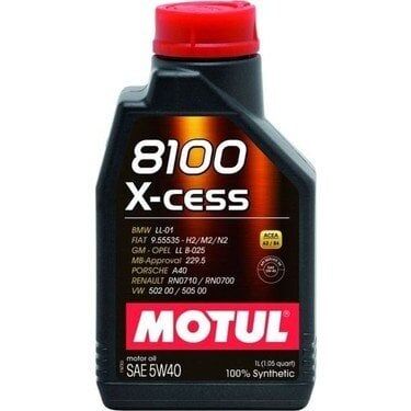 1769058750 RENAULT Motul Motor Yağı 5W/40 X-cess 8100 (1 LT) -Motul OEM 1769058750 Oto Mavili