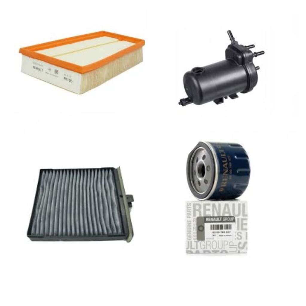 Scenic 2-II Filtre Bakım Seti 1.5 Dci K9K (2003-2010) (Yağ+Hava+Polen+Mazot Filtre)