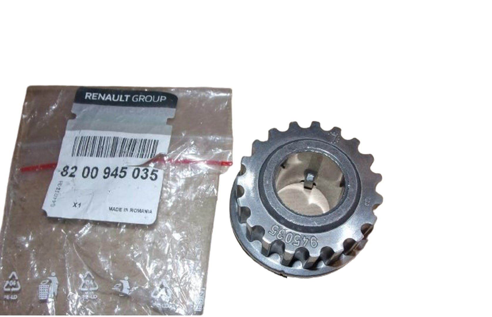 8200945035 DACIA Logan Logan 1-I Sandero 1-I Krank Dişlisi 1.6 8V K7M (2004-2012) 8200945035 -Renault Mais OEM 8200945035 Oto Mavili
