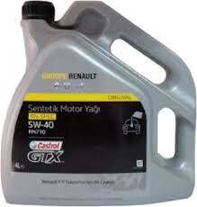 1758513034 RENAULT Castrol 5W40 GTX Motor Yağı 4LT -Castrol OEM 1758513034 Oto Mavili