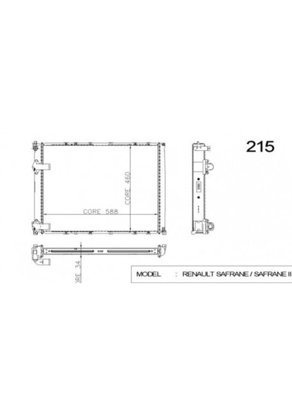 Safrane Su Radyatörü 7701352201 -Kale