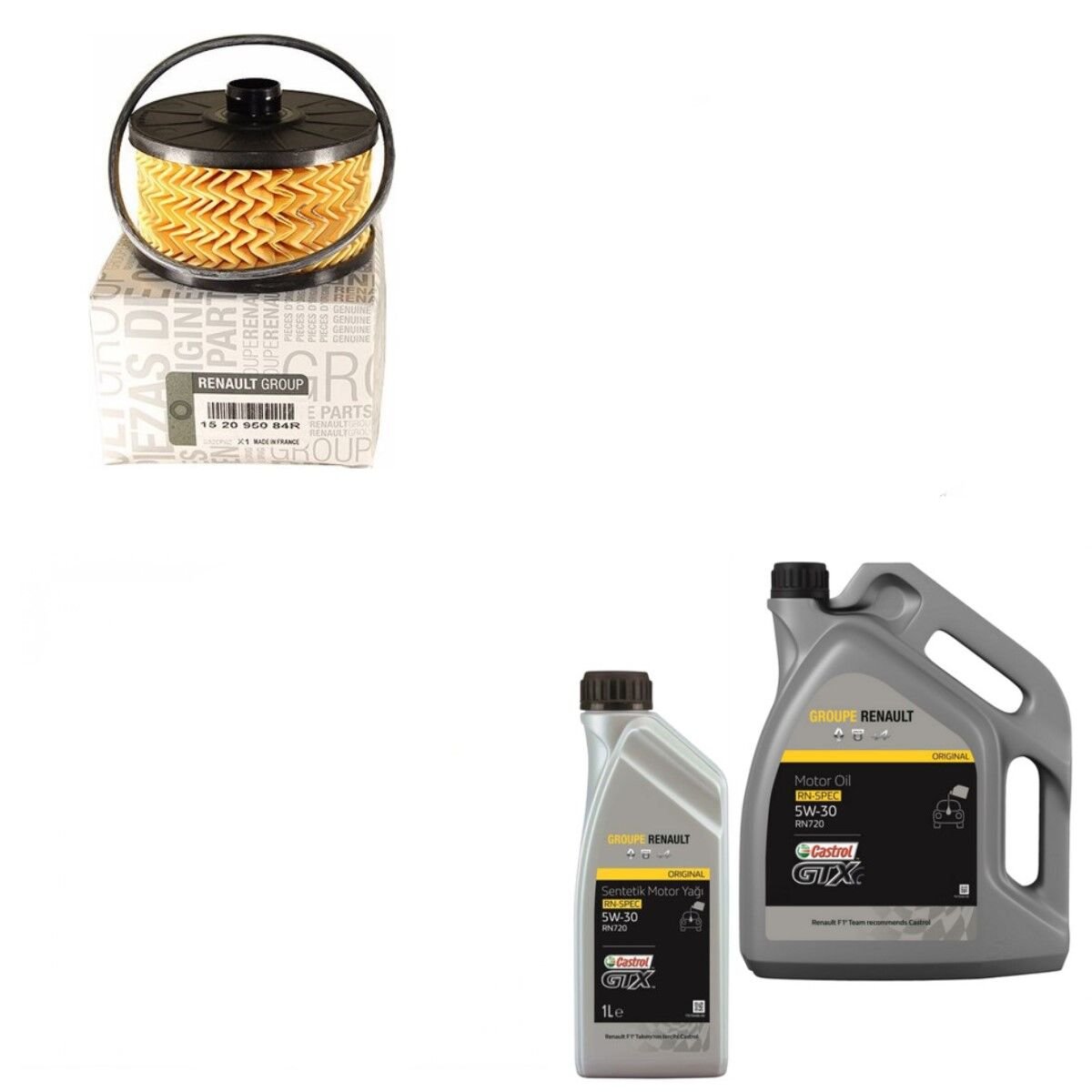 Duster 2-II Yağ Bakım Seti 1.0 Sce B4D 2018-> (Motor Yağı+Yağ Filtresi )