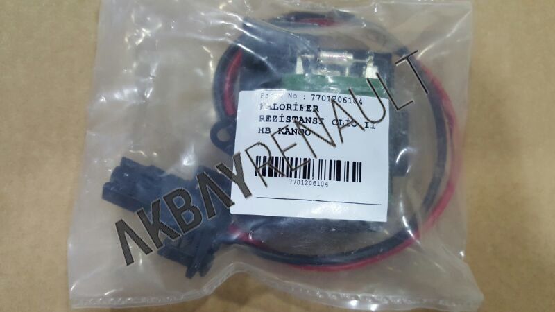 7701206104 RENAULT Megane Clio 2-II Kalorifer Rezistansı Klimalı Tip (1998-2008) 7701206104 -Sagem OEM 7701206104 Oto Mavili
